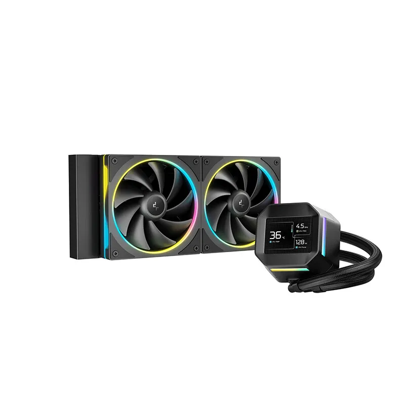 

DEEPCOOL LM240 BlackВодяной охлаждаемый радиатор ШИМ-контроль скорости водяной насос с вентилятором ARGB для корпуса компьютера