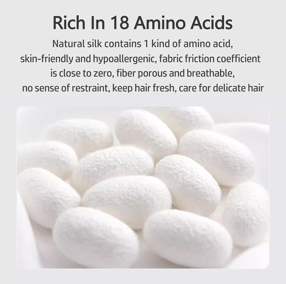 100 % reine Maulbeerseide, große Haargummis, Gummibänder, Haargummis, Gummi-Gummibänder, Pferdeschwanzhalter für Frauen und Mädchen, Haar-Accessoires – Detail 6