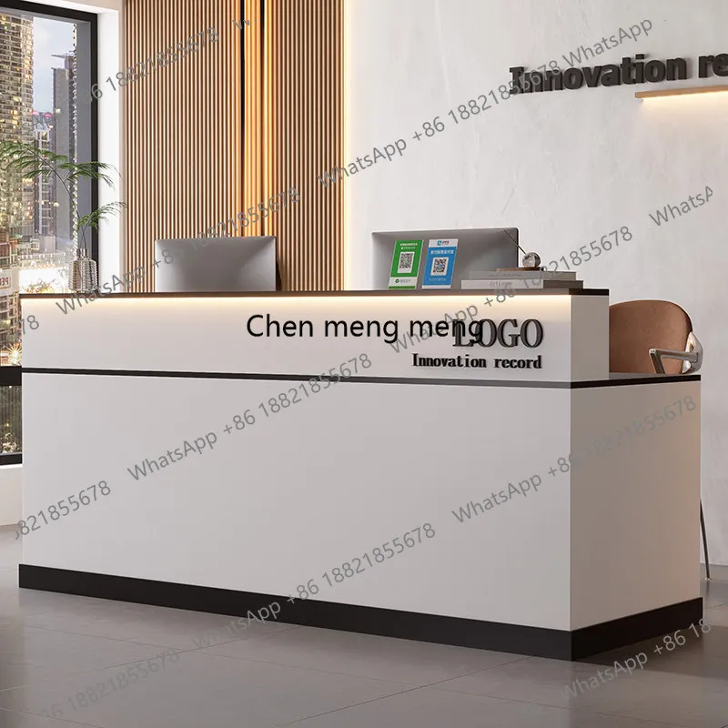 

Business Modern Reception Desk Beauty Salon Luxury Reception Desk Sales Shop Cafe Counter Cash Mesa De Centro Corner Furniture