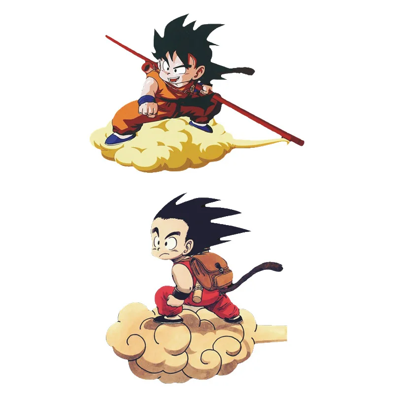 Dragon Ball Son Goku Somersault Cloud Flying Car Sticker Anime Character Design Waterproof Cover Scratch Creative Car Sticker