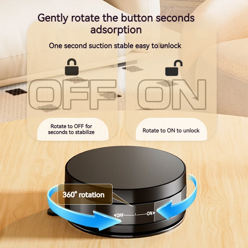 범용 진공 흡입 자기 전화 홀더: 휴대폰과 호환 가능, 자동차, 주방, 욕실 및 체육관 미니 마운트에 적합