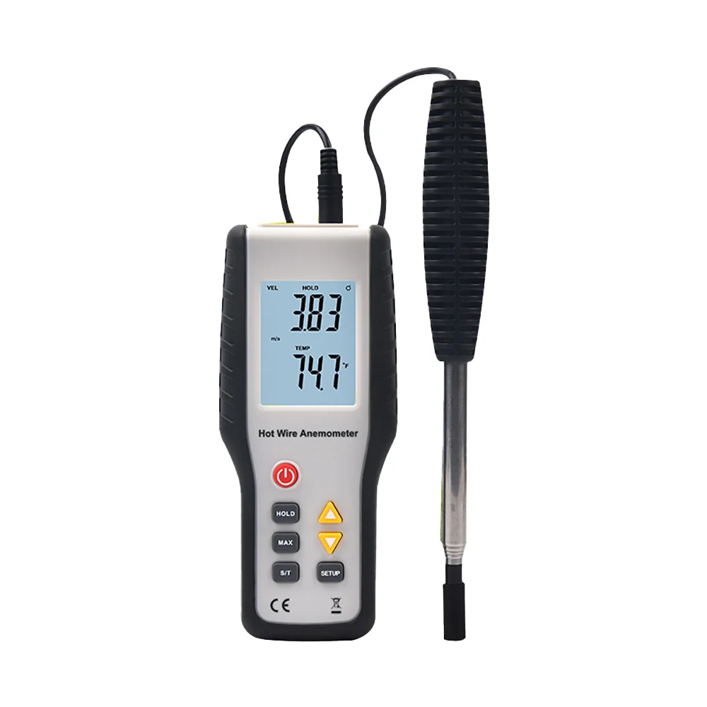 

HT-9829 High-precision Digital Handheld Thermal Anemometer