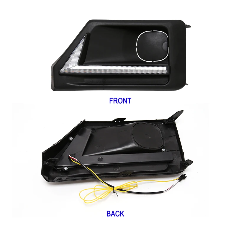 مصد أمامي ليد DRL ضوء تشغيل نهاري ، إشارة انعطاف ، مصباح ضباب بالأبيض والأصفر ، مقاوم للماء ، تويوتا RAV4 مغامرات * * *