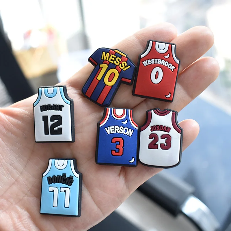 Football World Champio Shoe Charms PVC Shoe Decorations Argentina 10 Clogs Sandals Wristband Accessories Women Men Party Gifts