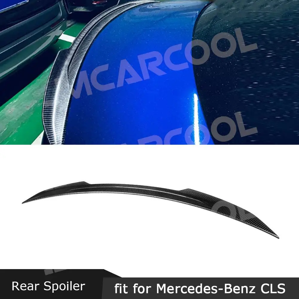 

Rear Spoiler X Style for Mercedes Benz CLS Class W257 C257 Sedan 2018-2021 Dry Carbon Fiber Trunk Duck Spoiler Boot Lid Wing