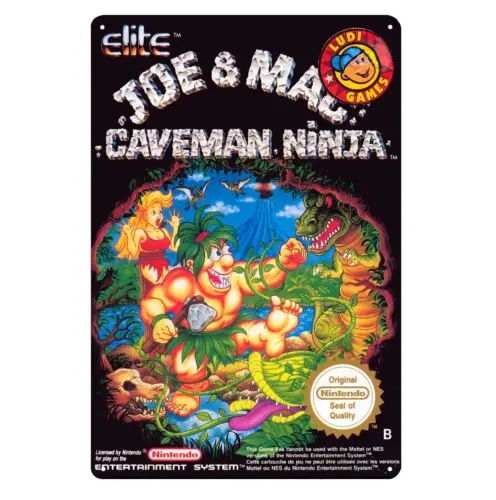 Joe & Nes Retro Video Game Metal Poster Tin Sign 20*30cm