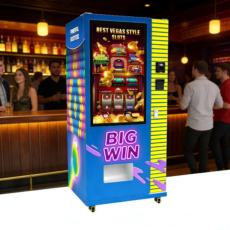 Compact Ground Fixed Lottery Machine Big Screen 24 Types Ticket Dispenser Store Commercial Sale Support Custom