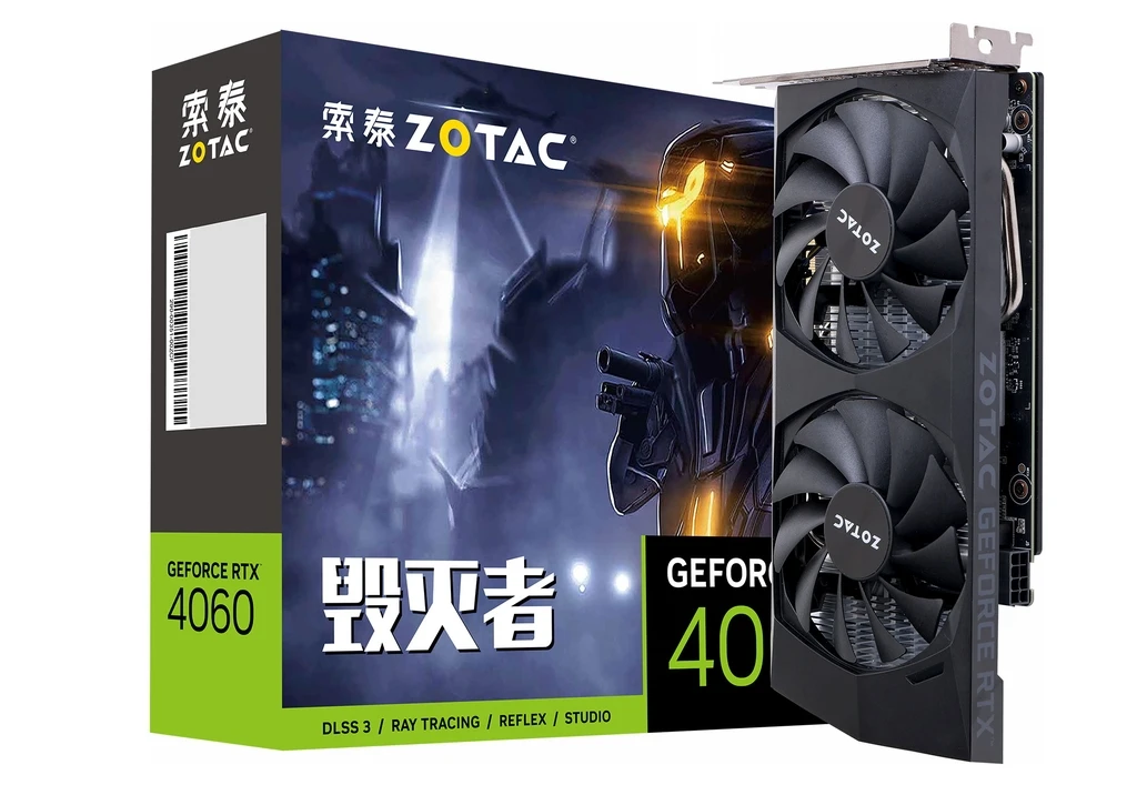 Zotac  New Graphic Card GDDR6 rtx 4060 Doombringer OC HA 8G Gaming Nvidia GPU Video Cards 8Pin RTX4060 4060 placa de vídeo