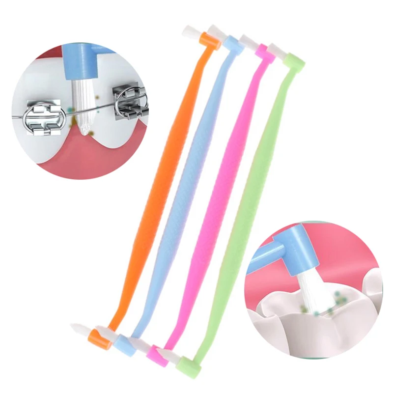 

1PCS Single-Beam Soft Teeth Cleaning Toothbrush Orthodontic Interdental Brush Oral Care Tool Small Head Soft Hair