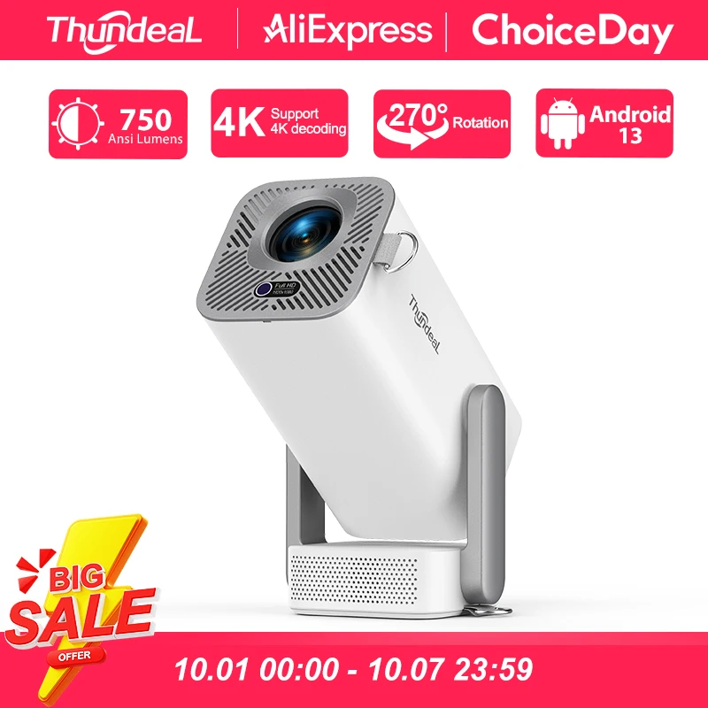 ThundeaL Full HD Projector TD80 Pro 1080P 2K 4K TD80Pro TD80W Upgrade WIFI Android Mini Beam Projector 3D LED Video Home Theater