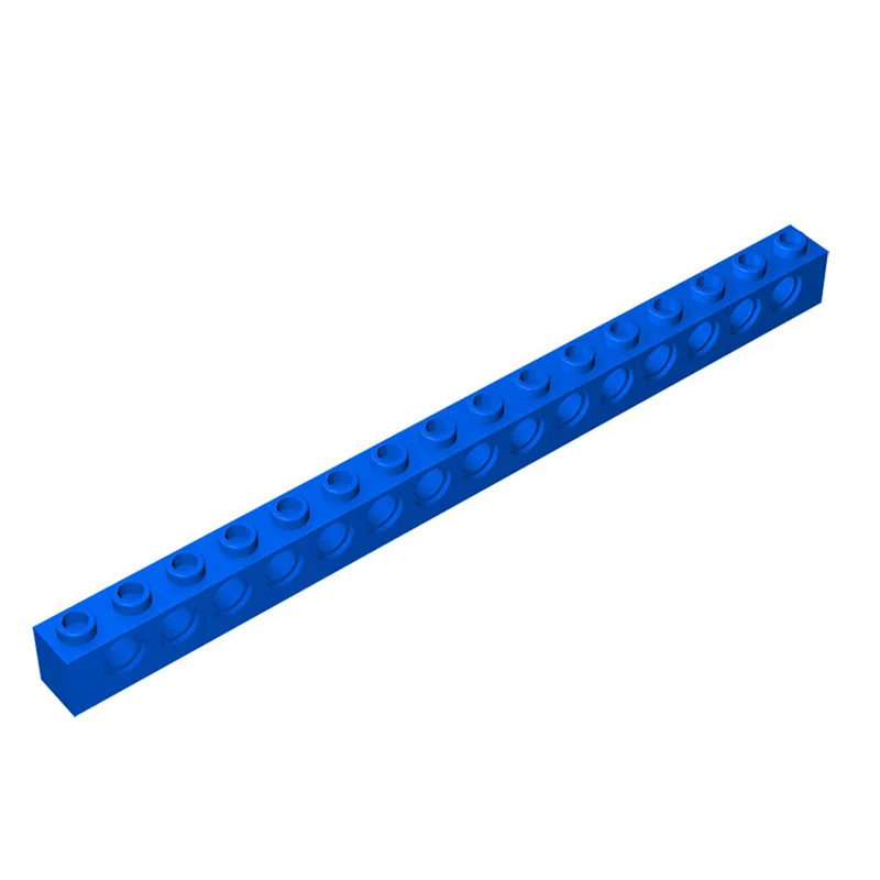 10 Stück 3703 Baustein 1 x 16 mit Löchern, Baustein-Sammlungen, modulare GBC-Spielzeuge für technische MOC-Geschenke, DIY-Bausteine, kompatibel – Detail 6