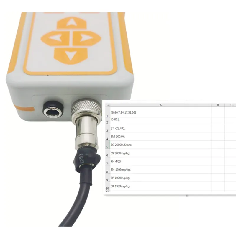 Portable 7 in 1 Soil NPK Moisture Temp Ec Salinity PH sensor