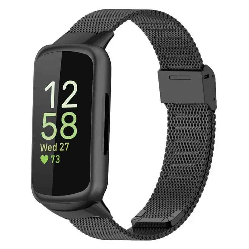 

Premium Milanese Band For Fitbit Inspire 3 Stainless Steel Mesh Watch Strap Loop For Fitbit Inspire 3 Replacement