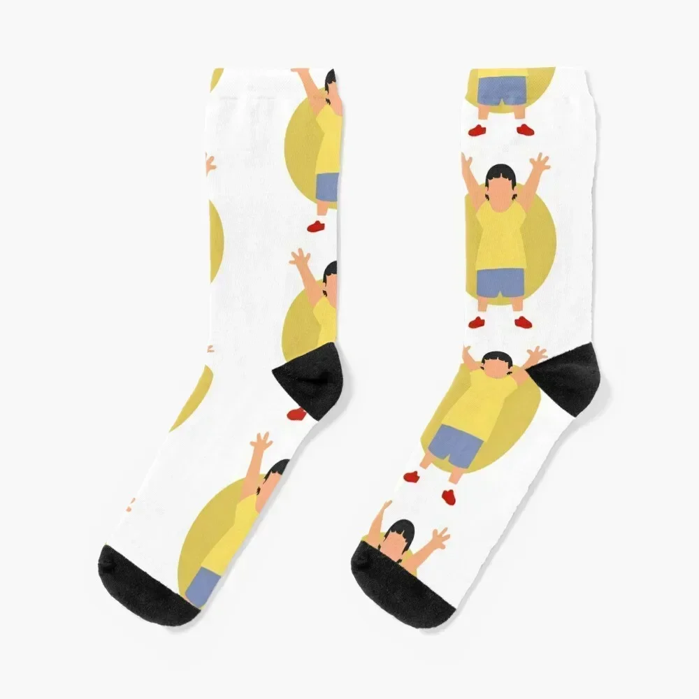 Gene belcher Socks Non-slip sports stockings men cotton high quality with print Socks For Girls Men's