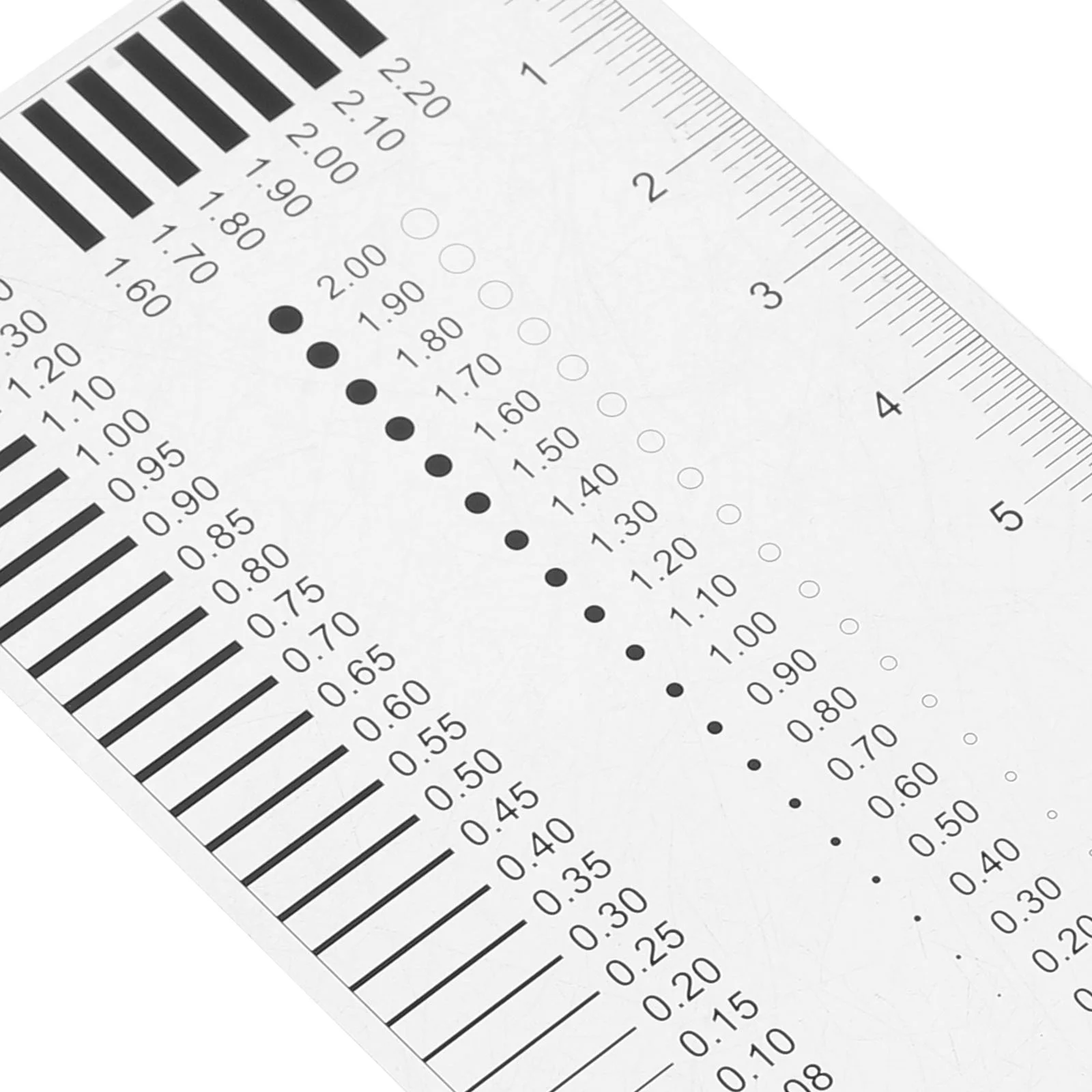 Badge Gauge Film Ruler Area Measuring Instrument Crack Scale Monitoring Product Comparison Chart