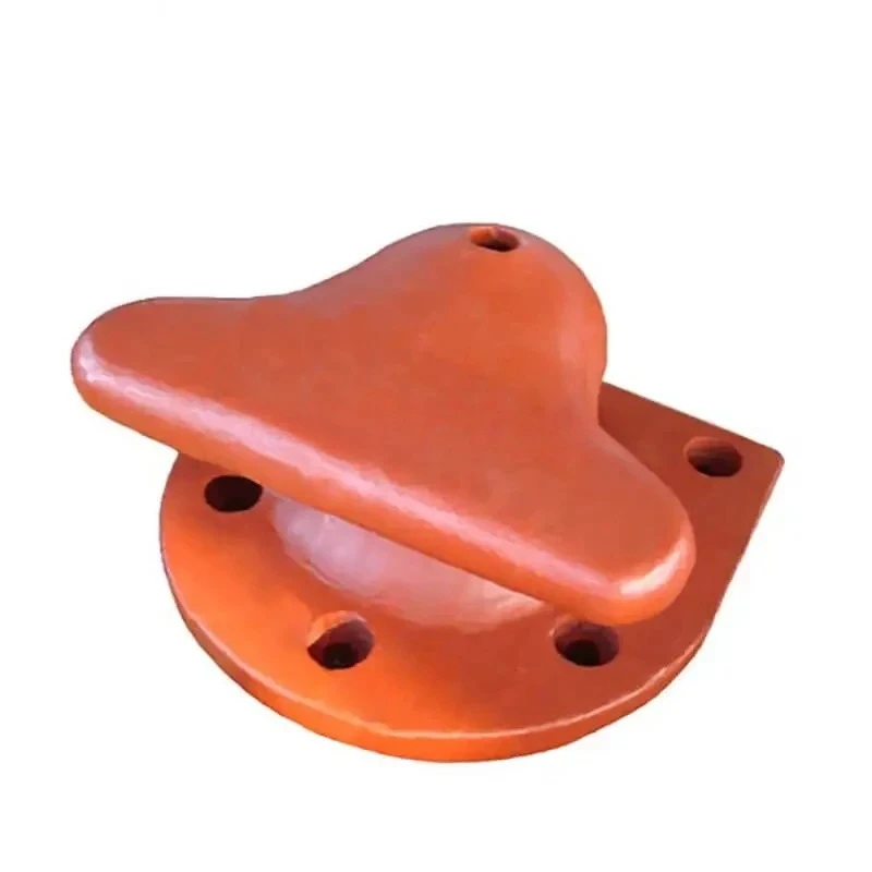 2025Custom T Head Bollard Casting Iron Steel Single Pillar Marine Mooring Bollard