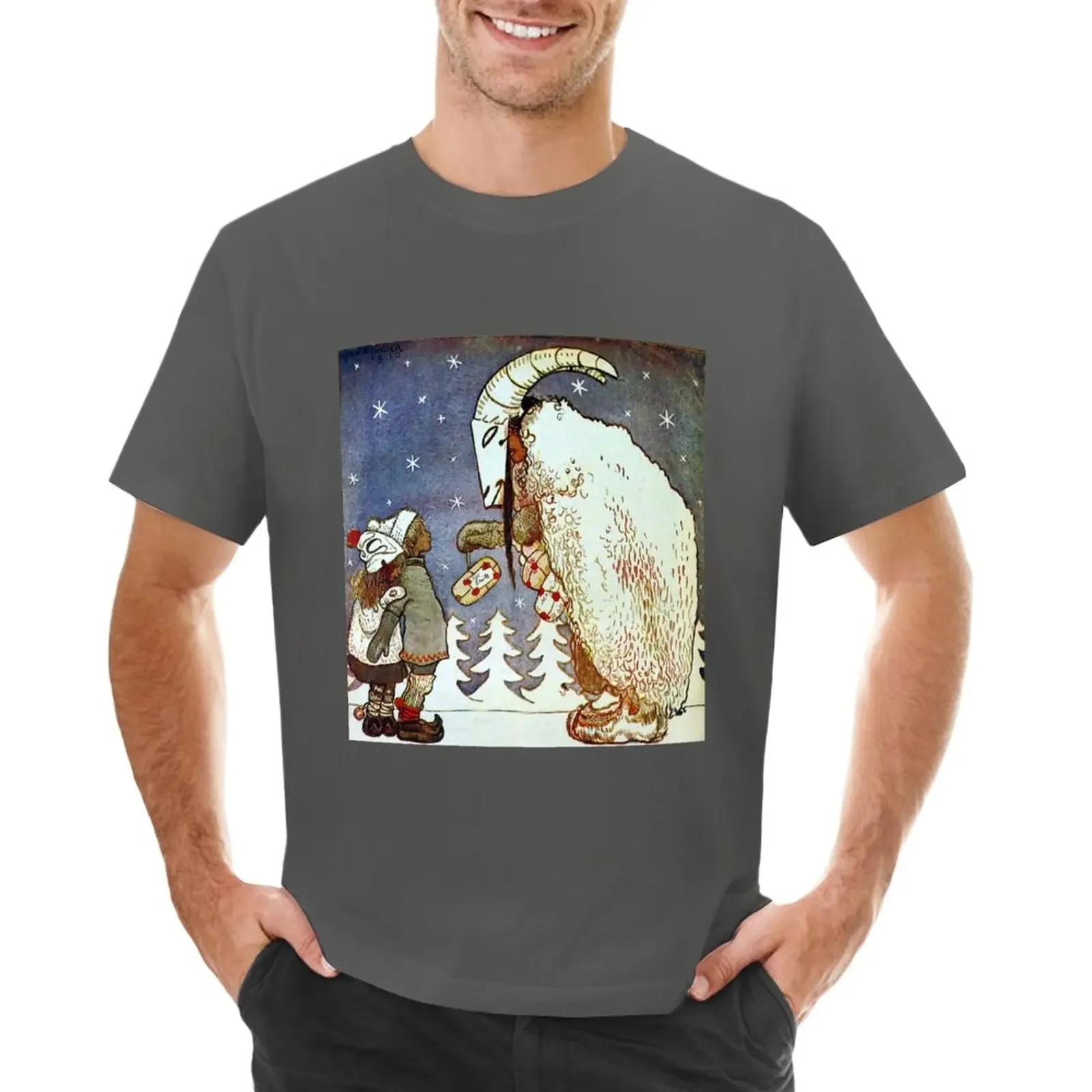 Julbocken (Yule Goat) - John Bauer T-Shirt plus size tops plus sizes tops fruit of the loom mens t shirts