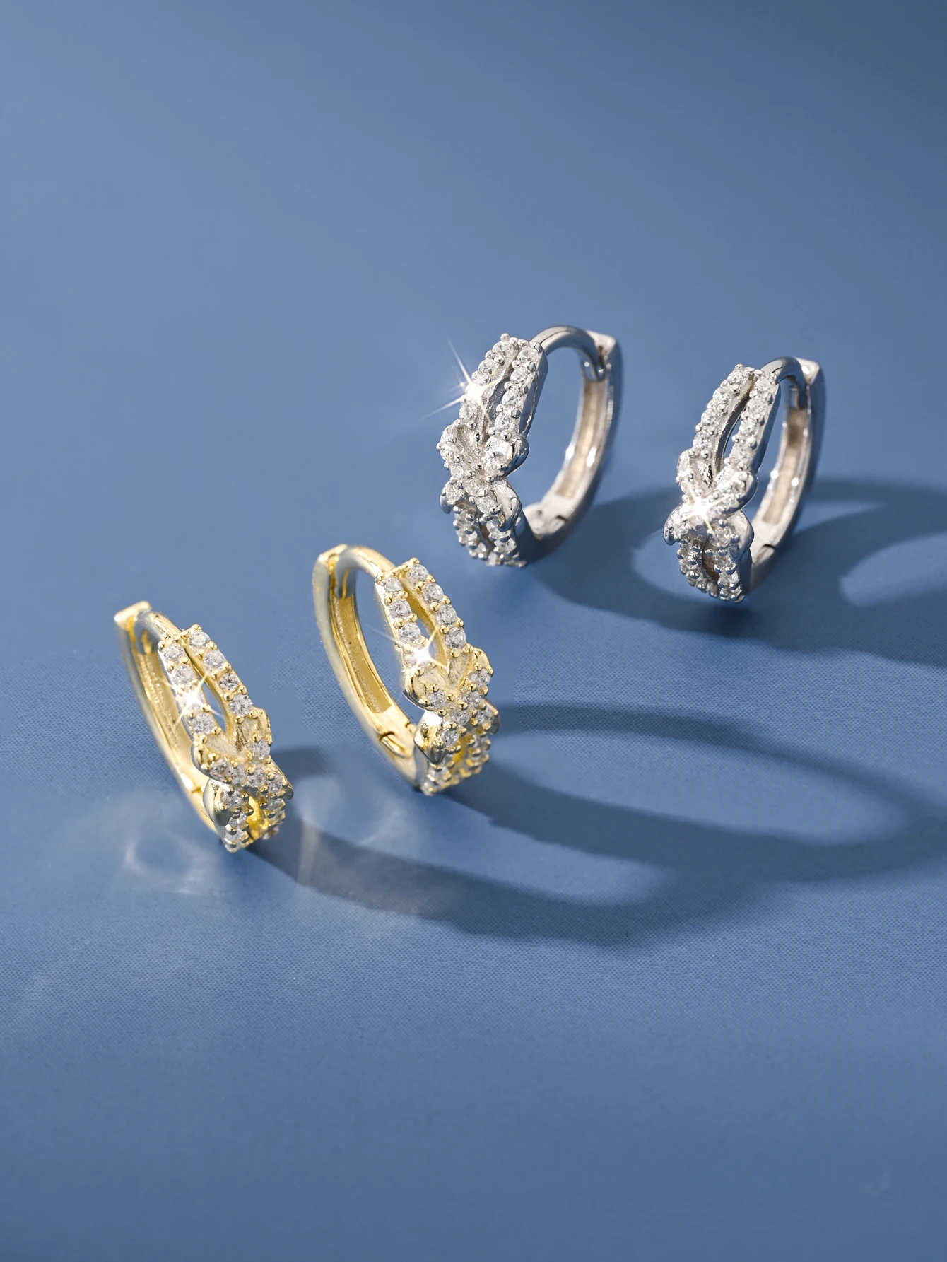 

925 Sterling Silver Exquisite Zirconia Earrings - Delicate Craftsmanship, Luxury Temperament, Thoughtful Holiday Birthday Gift