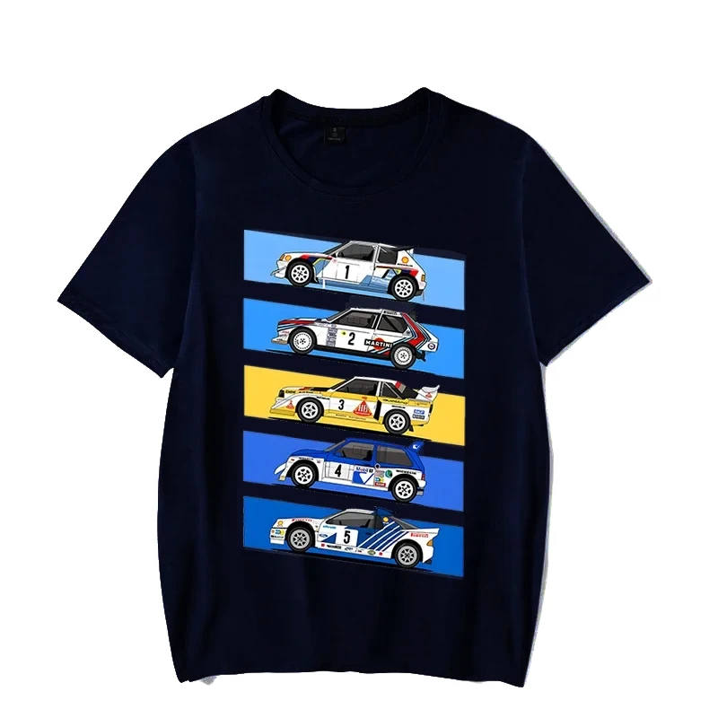 1986 Group B Rally Cars Funny Graphic Women T-Shirts Men Short Sleeve T Shirt Trend Pure Cotton Tops Casual Inner Matched Tees