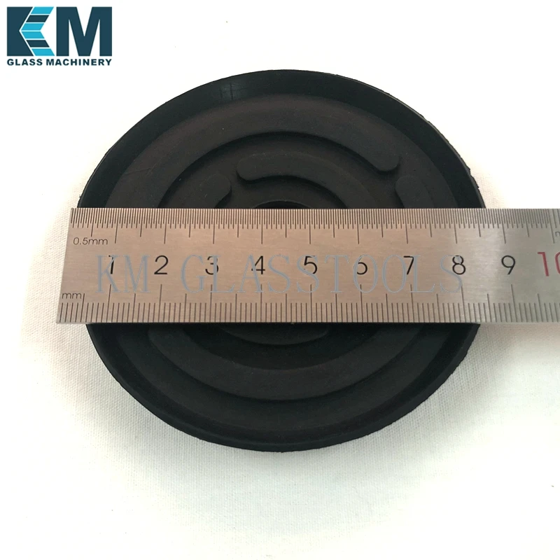 10 Pieces! Rubber Suctiop cup Diameter 88MM , Hole 25MM. For Glass shape machine,Enkong glass machine.