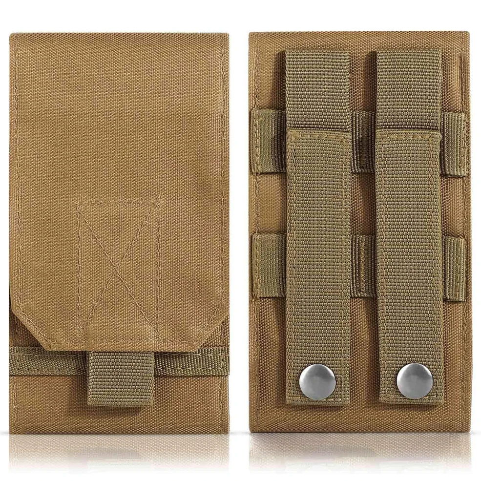 

Tactical Phone Holster Belt Phone Pouch Army Camo Molle Bag for Mobile Phone Cover Case Cellphone Holder for Less 6.5" Phone