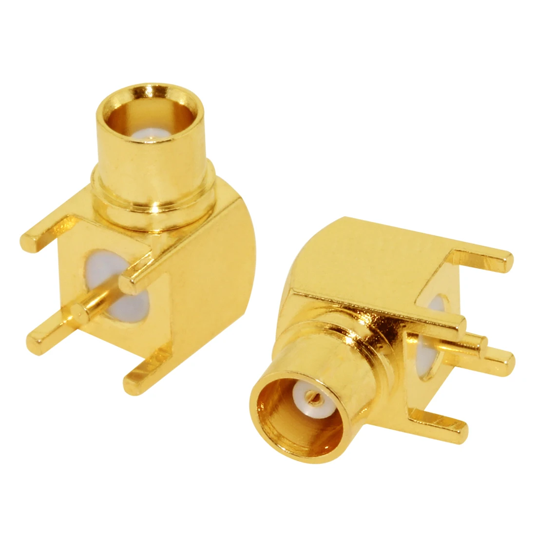 1PC MCX MMCX Male Female PCB Mount Straight RF Coax Connector Right Angle 90-Degree Goldplated Welding Terminal New