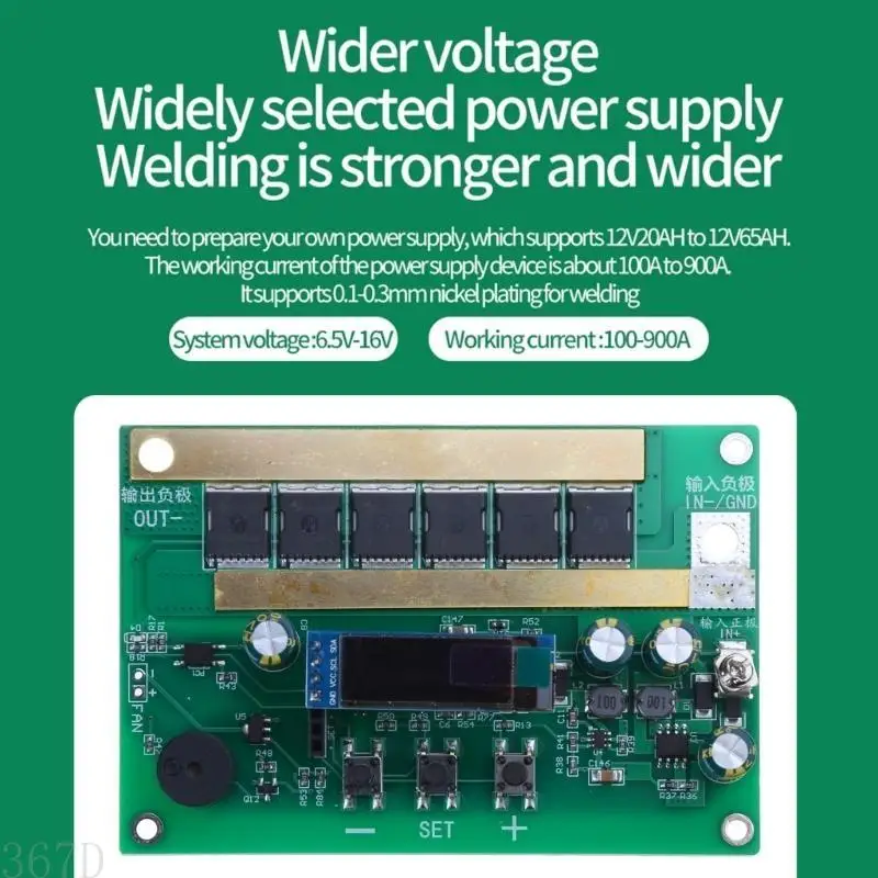 

AP28 Portable DIY Spots Welding Machine Circuit Board for 18650 Lithium Battery 99 Gears Power Adjustable Spots Welder