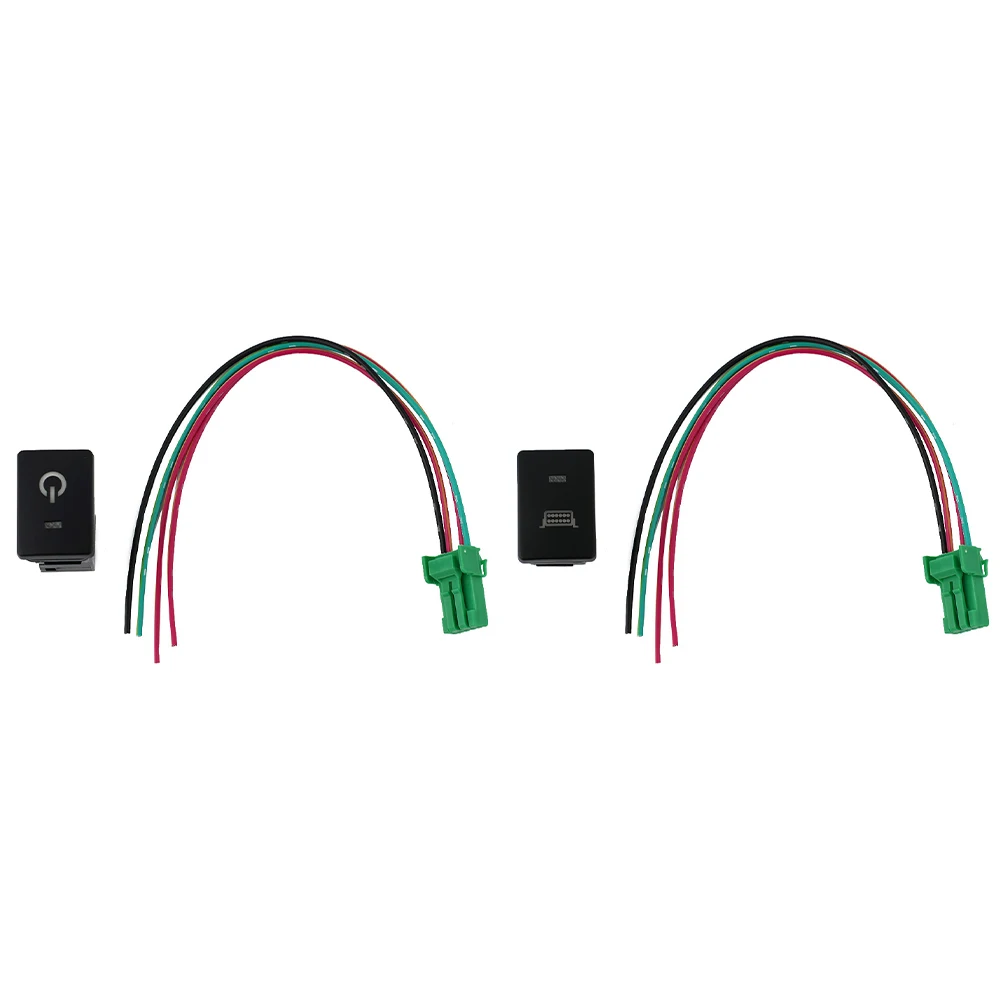 

Blue Push Switch Power Lights Bumper Lights Push Button For 2015-UP Hilux 1pc Paking Lights Plastic Switch Fan Blower