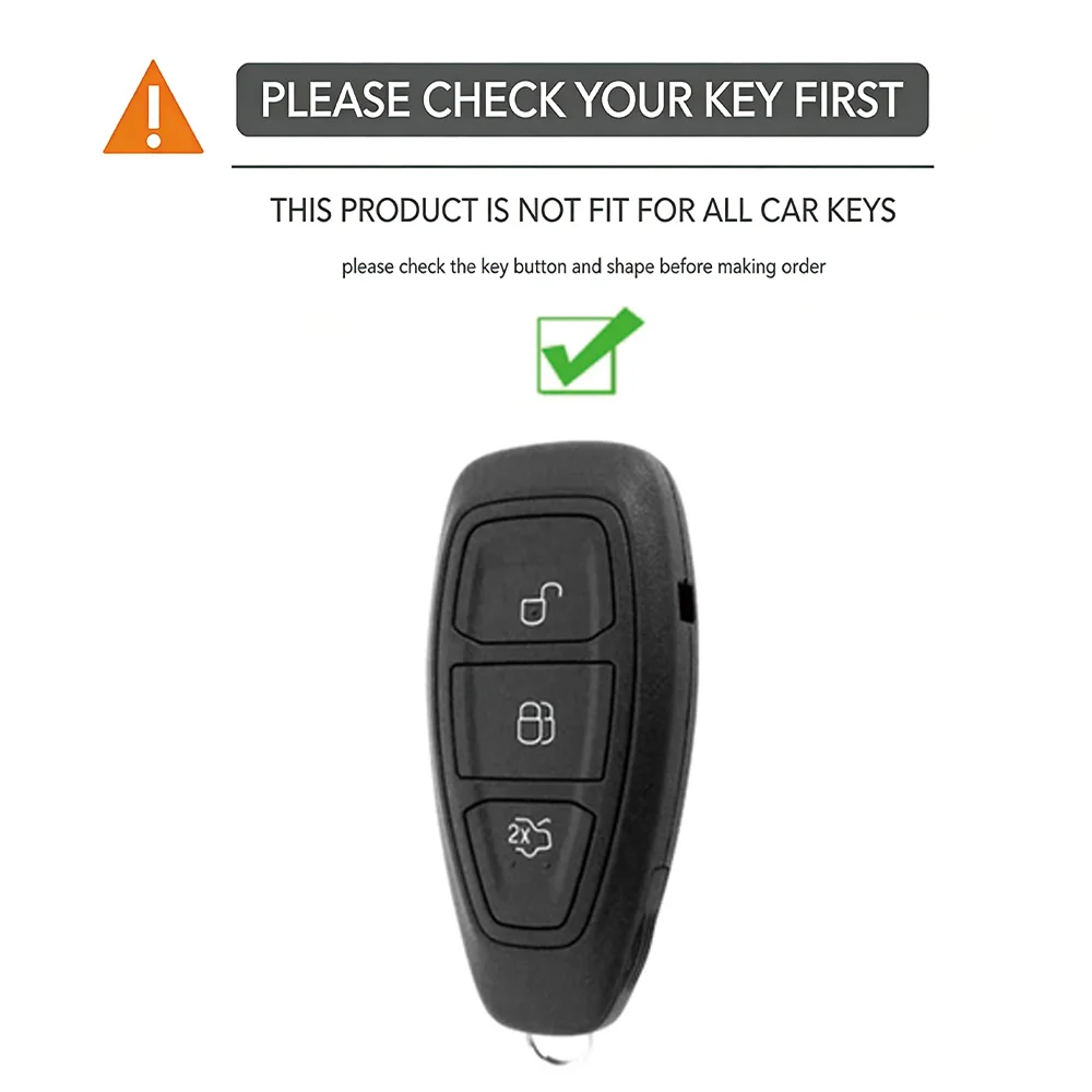 3 Buttons Silicone Car Key Case For Ford C-Max Mondeo Kuga Fiesta Titanium Ford Focus 3 4 ST MK3 MK4 Key Fob Cover Case Bag view 6