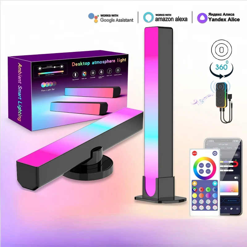 Computer desktop background ambient light TV background light RGB Light Strip Gaming Sound Pickup Light Christmas Gift