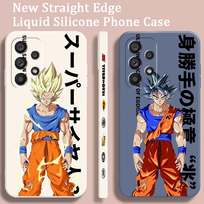 Japanese D-D-Dragon Ball Hot Liquid Left Rope For Samsung Note 20 10 A54 A31 A14 A03 A22 A34 A04 A24 A25 Ultra Plus 5G TPU