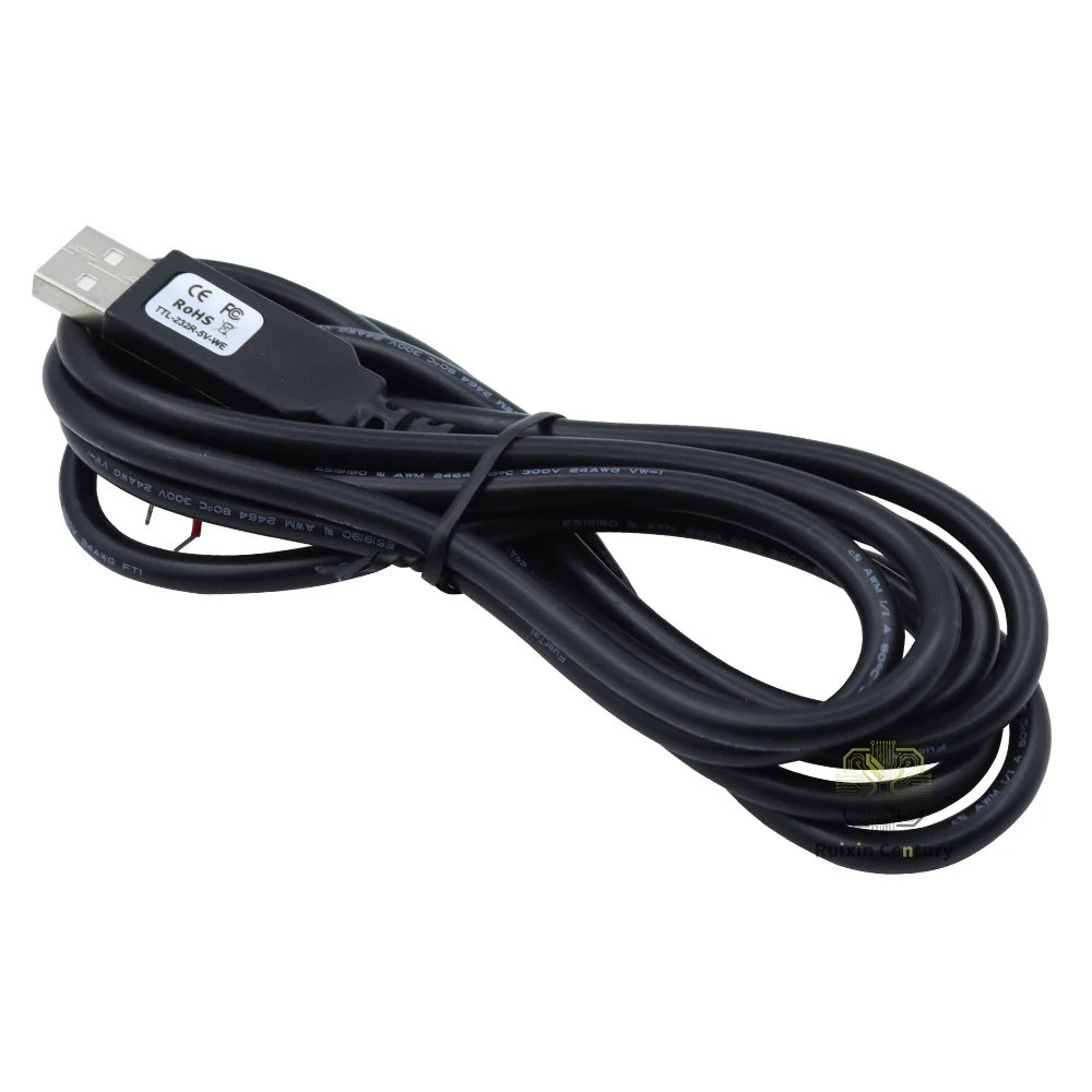 FOR FTDI TTL‑232R‑5V‑WE Cable FT232RQ USB To UART Signal +5V 75mA Power Output Signal Conversion Cable In Stock