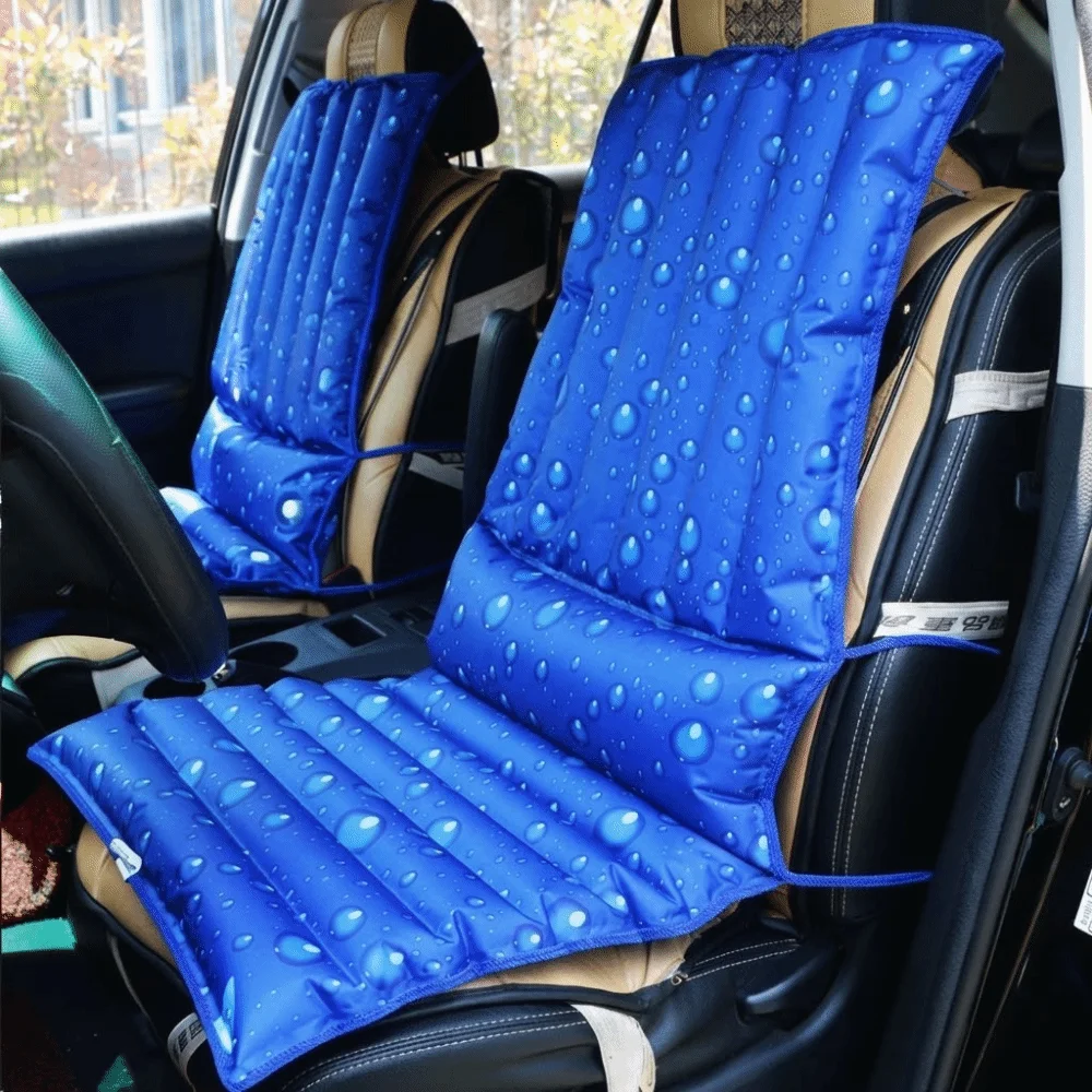 Ergonomic Support Water Filled Car Seat Cooling Pad Summer Cooling Foldable Cool Seat Cushion Universal Portable Ice Pad Student