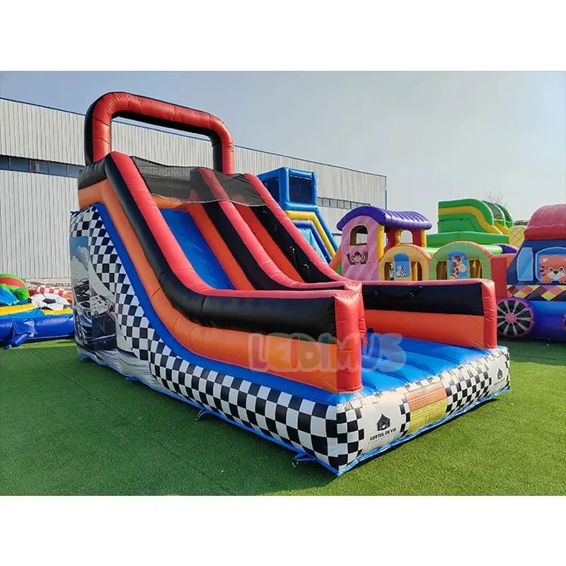 Commercial PVC Inflatable Jump Slide Castle Advertising Inflatable Slide Party Rental Race Truck Car Bounce House Slide