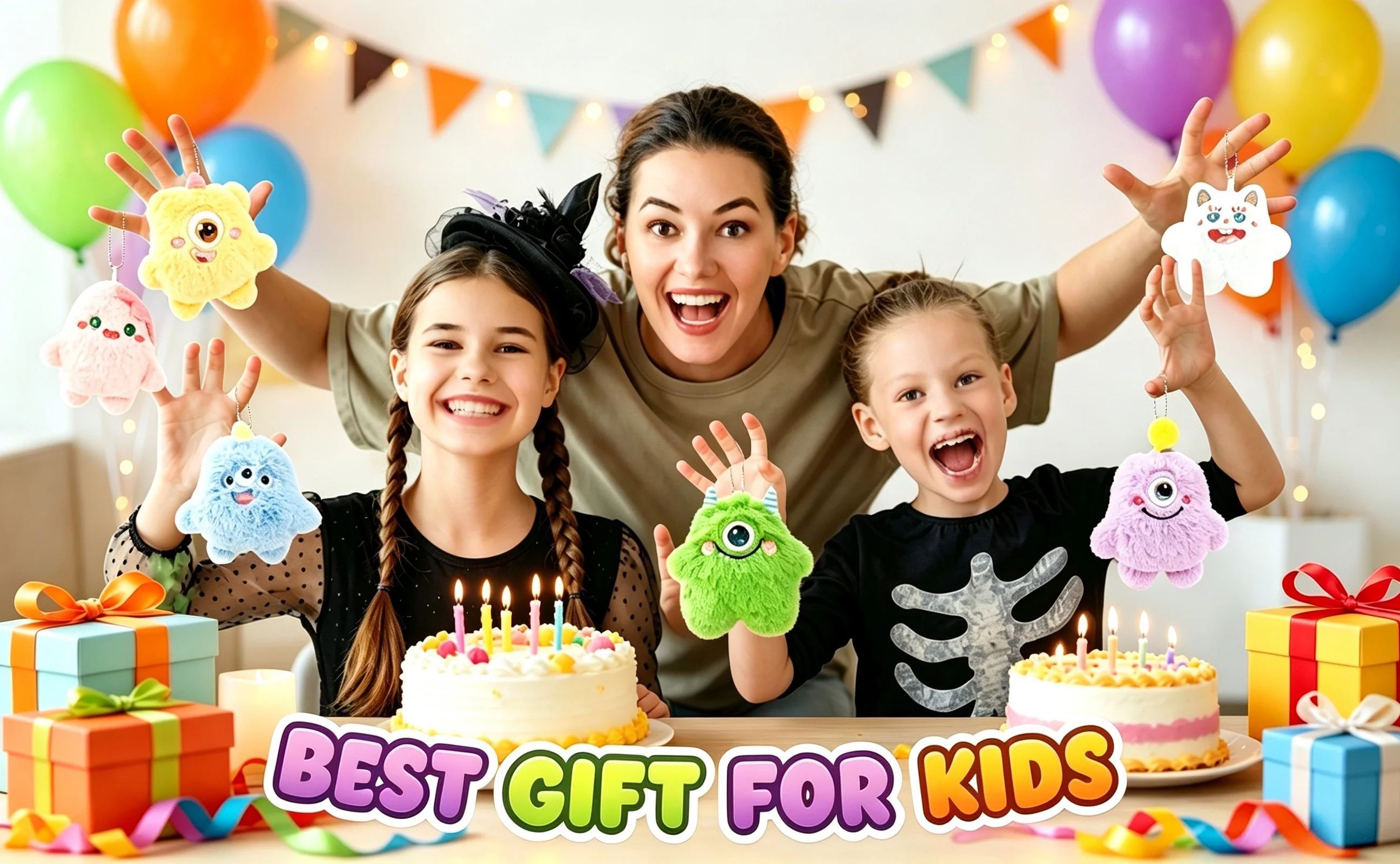 12-60 Stück Halloween Mini-Plüsch-Schlüsselanhänger, Niedliche Monster-Stofftiere, Party-Geschenke, Kindergeburtstags-Geschenke, Geschenktüten-Füllungen – Detail 5