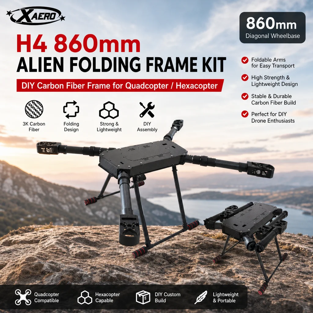 Drone Kit Hexacopter - Kit de Marco Plegable XAERO DIY