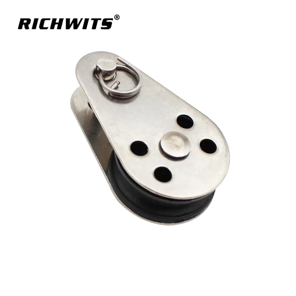 304 stainless steel nylon pulley with nylon sheave flagpole pulley