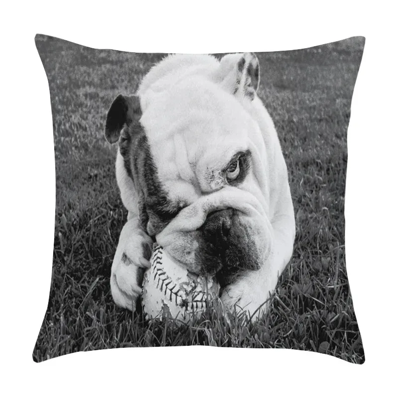 Office Living Room Home Pillowcase Black and White Art Photo Pillowcase Car Ornaments