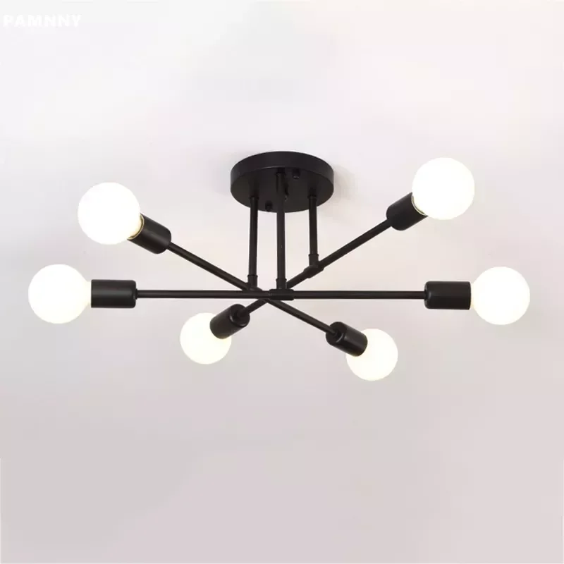 

Creative Nordic Modern Chandeliers E27 Tree Branch Iron Art Ceiling Lamp For Living Room Kitchen Dining Home Decor Pendant Light