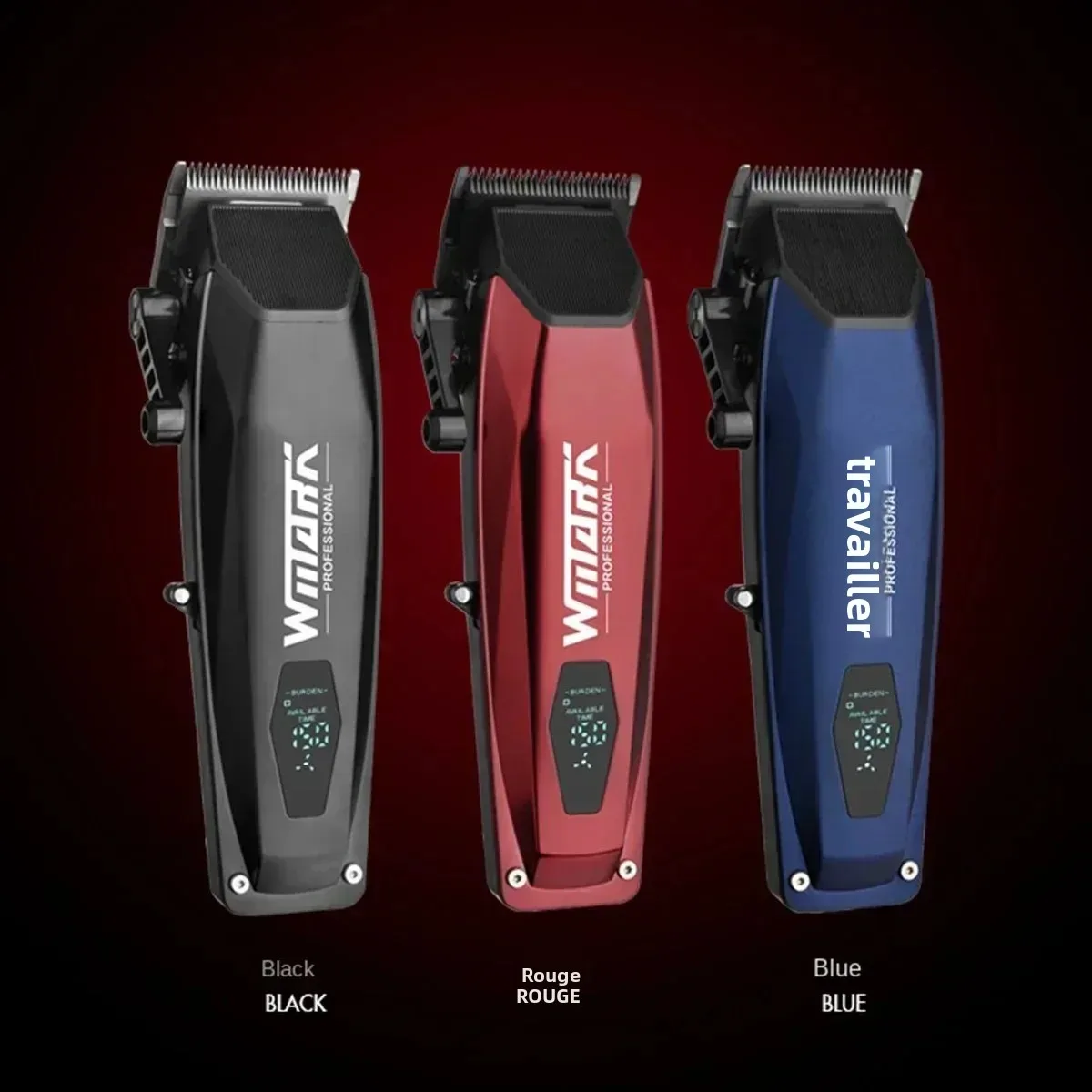 WMARK NG-125 tondeuse à cheveux professionnelle 7500 tr/min tondeuse à cheveux électrique, styliste de salon de coiffure exclusif, rasoir électrique pour adulte M