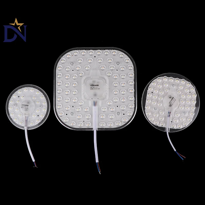 Premium 12W/18W/24W/36W/48W LED Panel Light Replacement Module Set for Wall Lamps and Ceiling Fans, 220V, Round Panel.