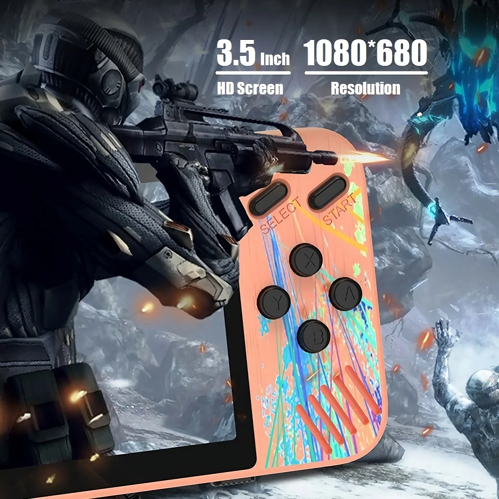 Màn Hình LCD 3.5 Inch Tay Cầm Chơi Game 800 In 1 Máy Chơi Game Cầm Tay 8 Bit Đơn Đôi Cổ Điển Retro Trận Di Động Với bộ Điều Khiển