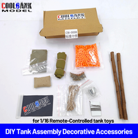 COOLBANK DIY Tank Decorative Parts Set Model Toy Accessories for 1/16 Scale Remote-Controlled Tank Toy HENGLONG / Tongde Series