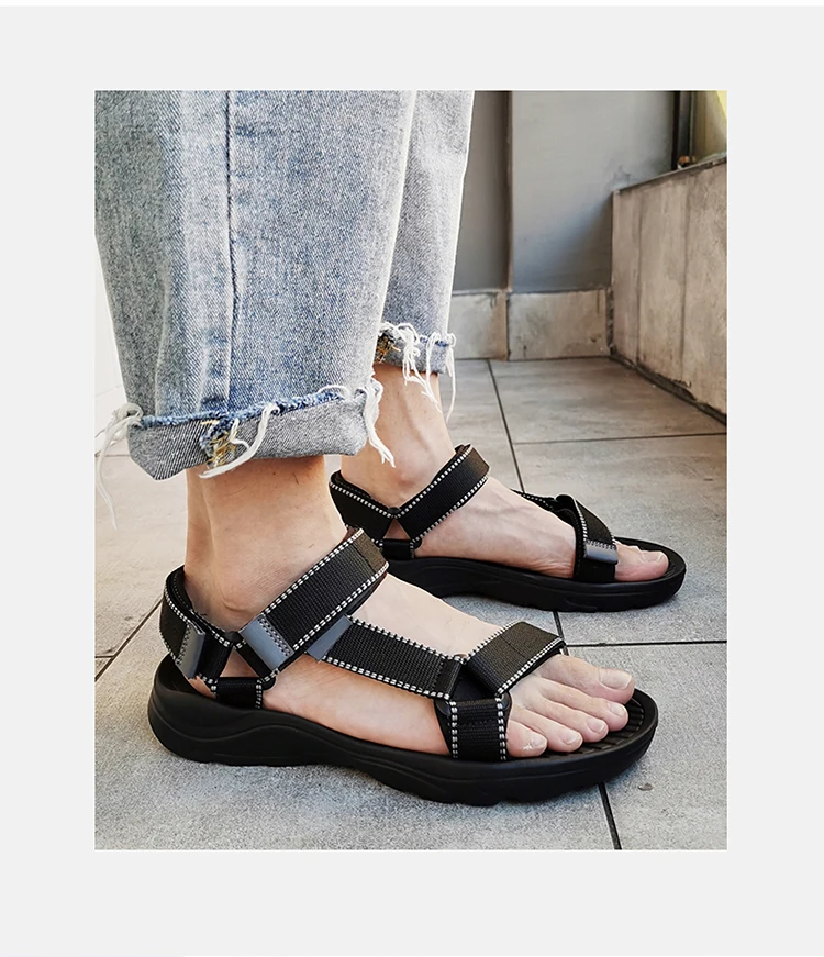 Neue Herren-Wandersandalen, rutschfeste, bequeme Sommer-Strandschuhe, leichte, atmungsaktive Outdoor-Reise- und Trekking-Sandalen – Detail 13