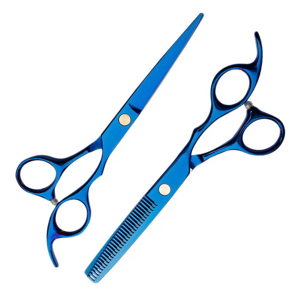 

2pcs Professional Hair Scissors Barbers Shears For Home Salon Use Stainless Steel Hair Cutting Tools Anti-Corrosion