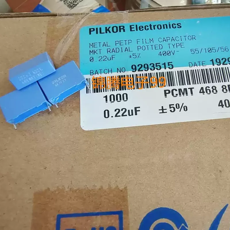 10-100pcs brand new original box PILKOR 468MKT 0.22uf 400v 220nf 224J film capacitor p15