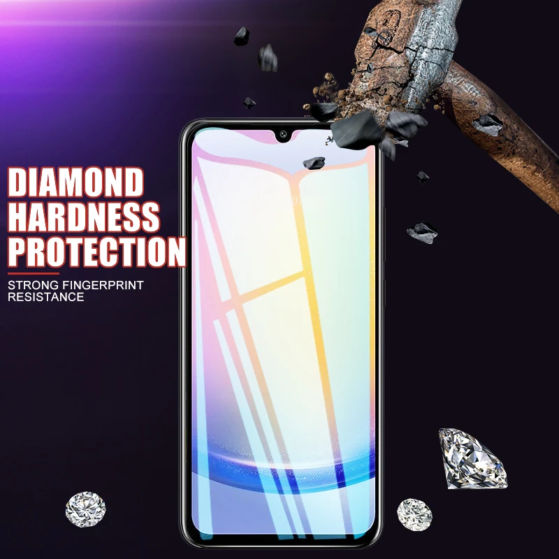 5Pcs 9H Protective Glass For Samsung Galaxy S23 FE S24 Plus Ultra Tempered Screen Protector A05 A15 A25 A35 A55 Protection Film