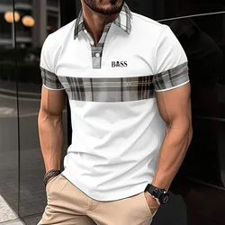 Polo informal de manga corta para hombre, Camiseta deportiva transpirable, ropa de verano