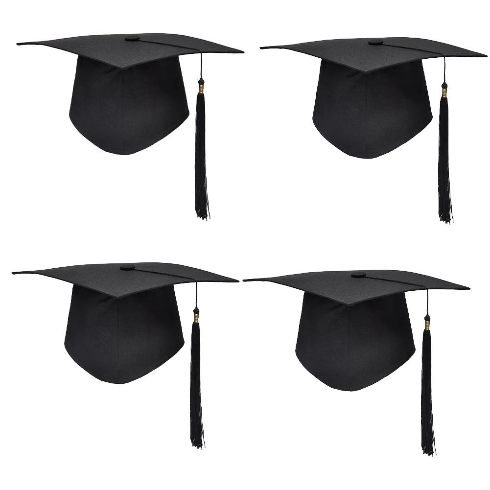 Adult Graduation Cap Mortarboard with Tassel for College High School Ceremony Party Graduation Hat For Bachelor Congratulation