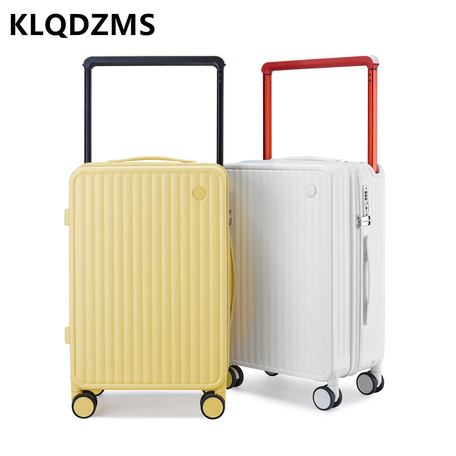 KLQDZMS Rolling กระเป๋าเดินทาง PC สุภาพสตรี Boarding Box รถเข็นผู้ชาย 20 "24 นิ้วแข็งแรงทนทานมีล้อกระเป๋าเดินทาง